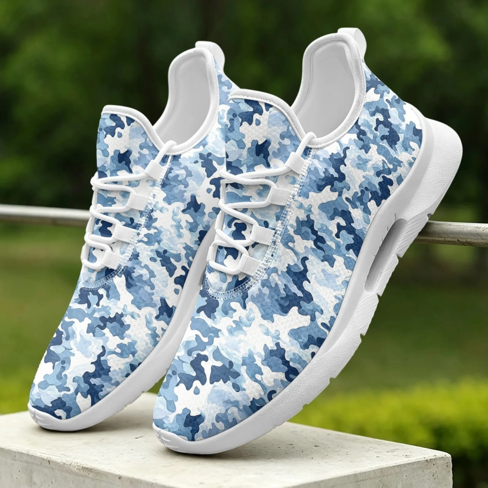 XIXIRIMIDO Women's Lace-up Casual Shoe Nurse Shoes Women's Sandals Men's Sneakers and Casual Shoes Tenis Feminino Camouflage