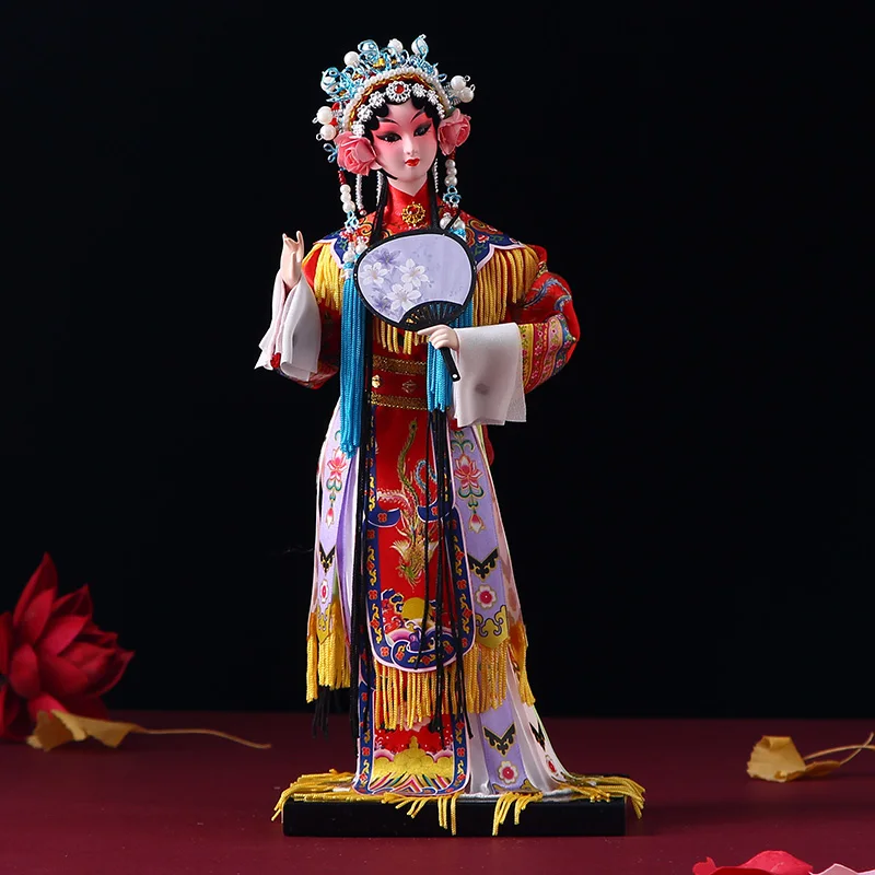 Chinese Style Special Crafts Silk People North Peking Opera Doll Boutique Doll for Foreigners Gifts Abroad Gift Decoration