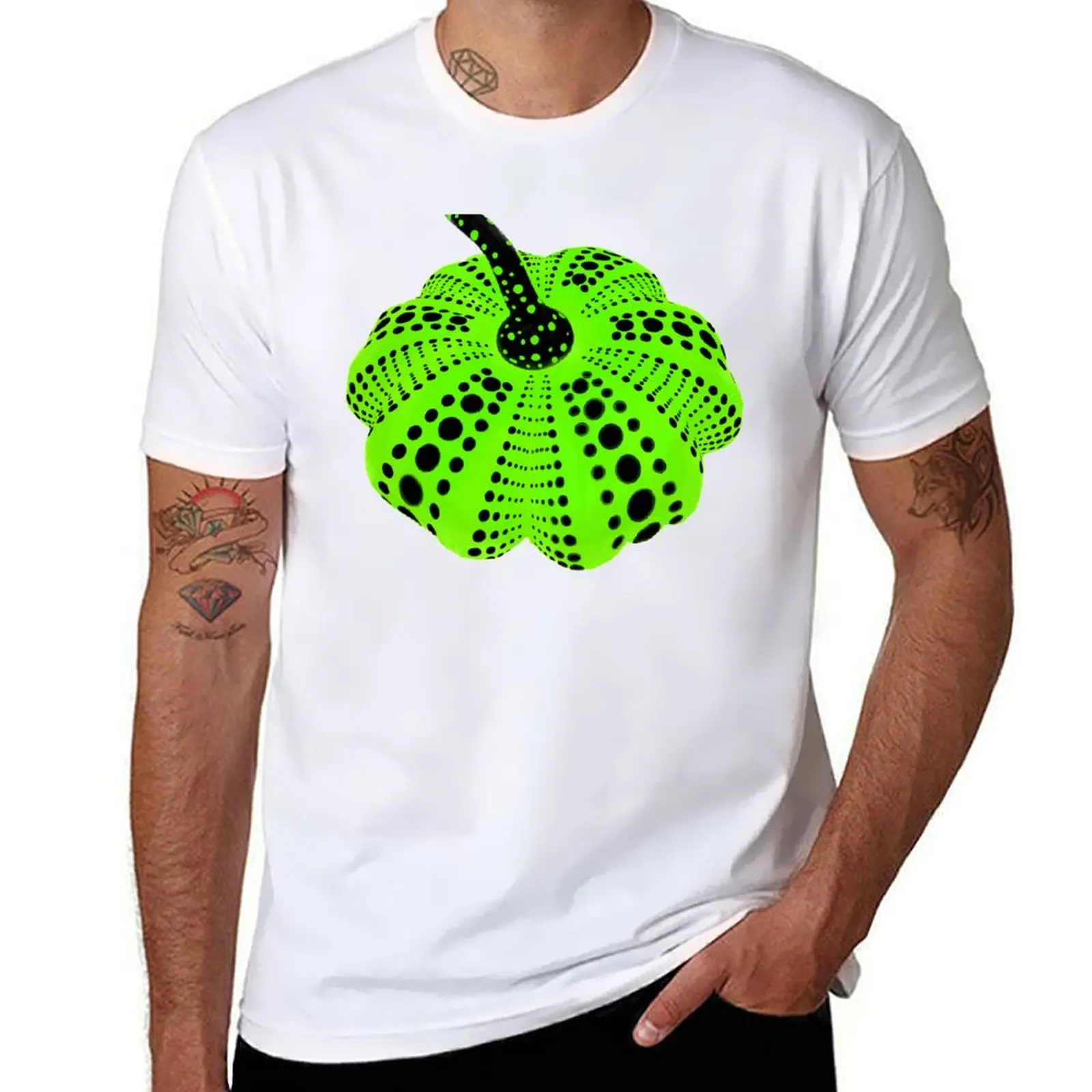 

Polka Dot Pumpkin T-Shirt essential t shirt man t shirts for men casual T-Shirt