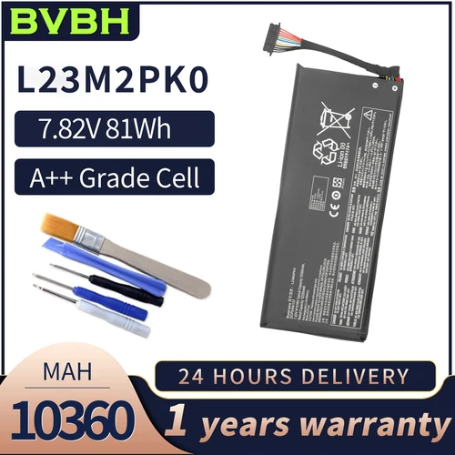 BVBH L23M2PK0 nuevo 81wh/10360mAh capacidad de actualización L23B2PK0 para Lenovo Legion Go 8APU1 juegos portátiles 83E10000US