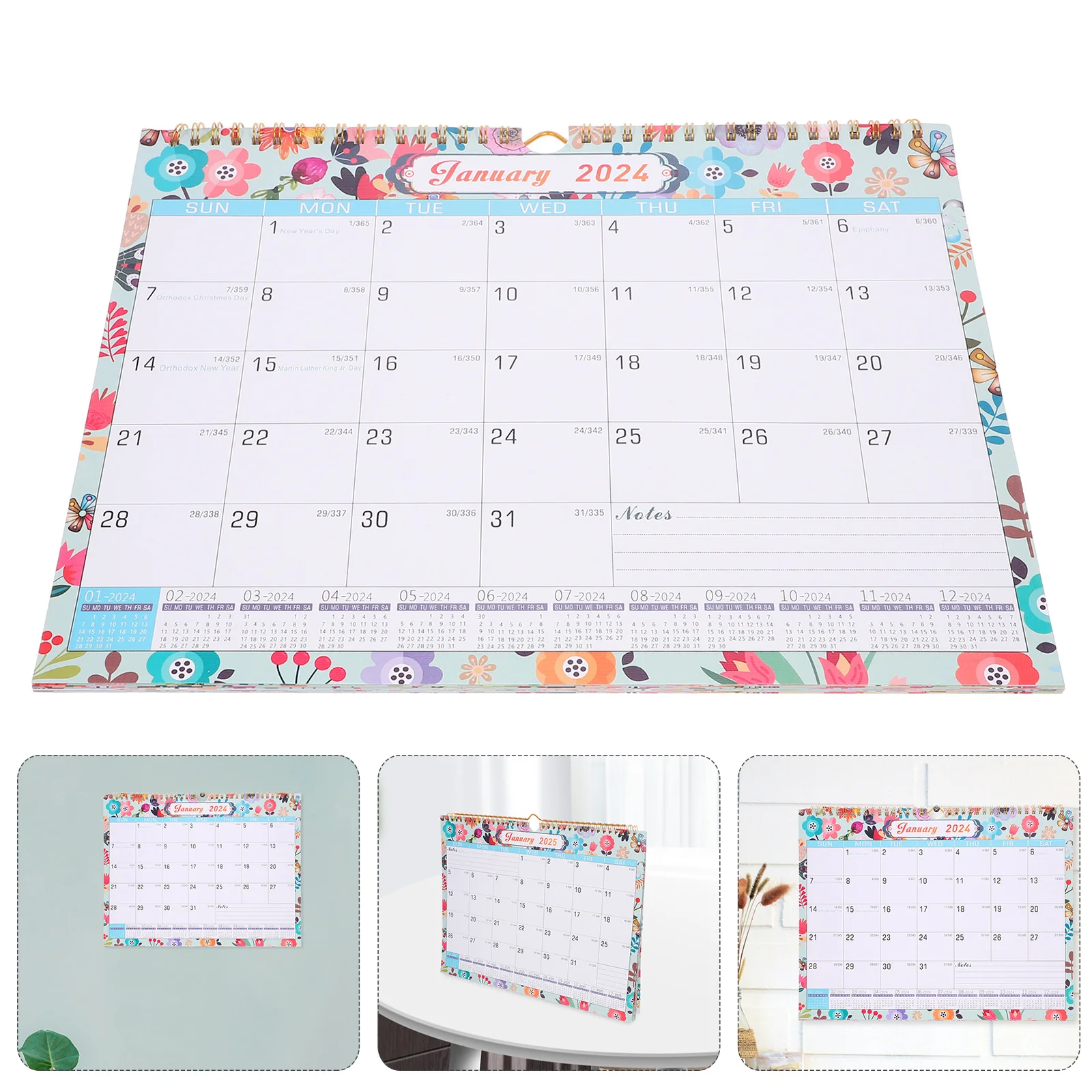 

Подвесной календарь на 2024-2025, пустое пространство для письма, семейный настенный календарь, прочный ежемесячный планировщик для офисного помещения, ежедневного использования