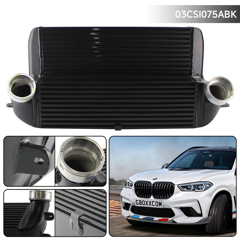 Tuning  Competition Intercooler Fit For BMW X5 E70 3.0d / 3.0sd 2006-2010 Black