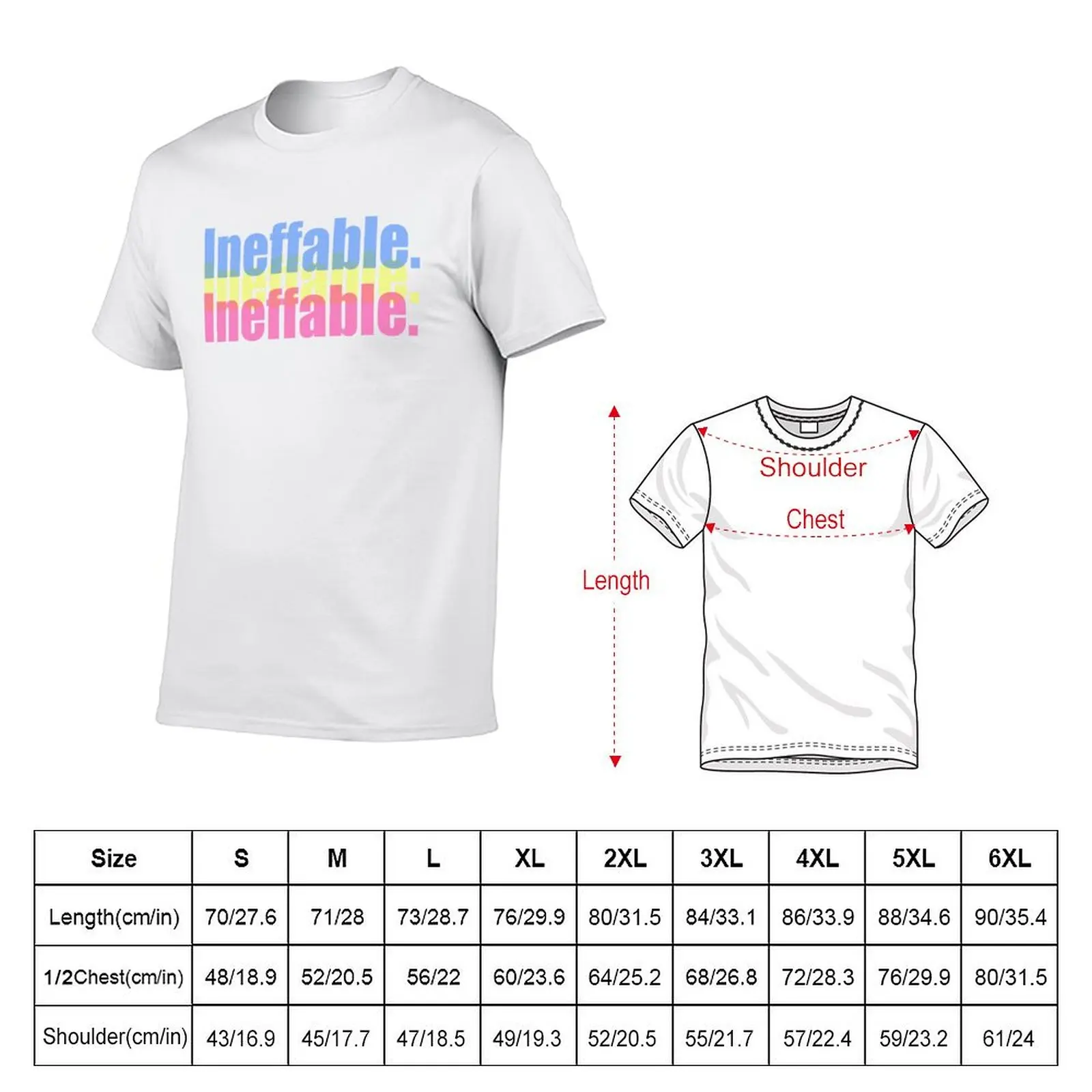 Ineffable. T-shirt boys whites oversizeds hippie clothes slim fit t shirts for men