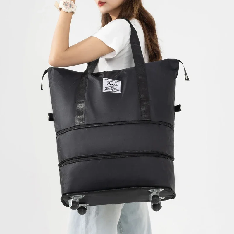 

2025 Travel Duffel Women Waterproof Bags With Compartment & Dry Wet Separated Storage Pocket Fitness Workout Tote Travel Handbag