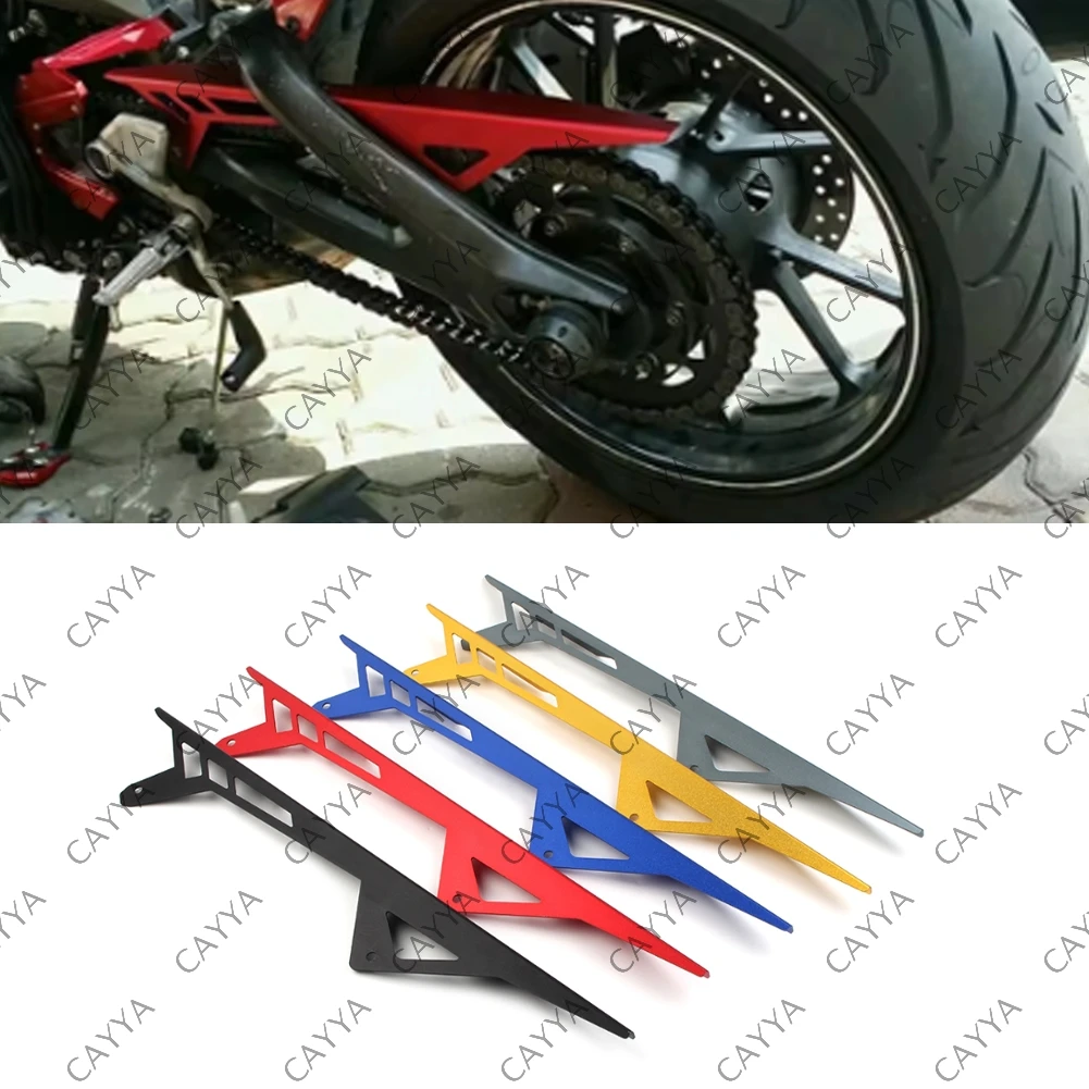Motorcycle Chain Guard Cover Protector Aluminum Billet For Yamaha MT-09 MT09 FZ09 XSR900 FJ09 2014 2015 2016 2017