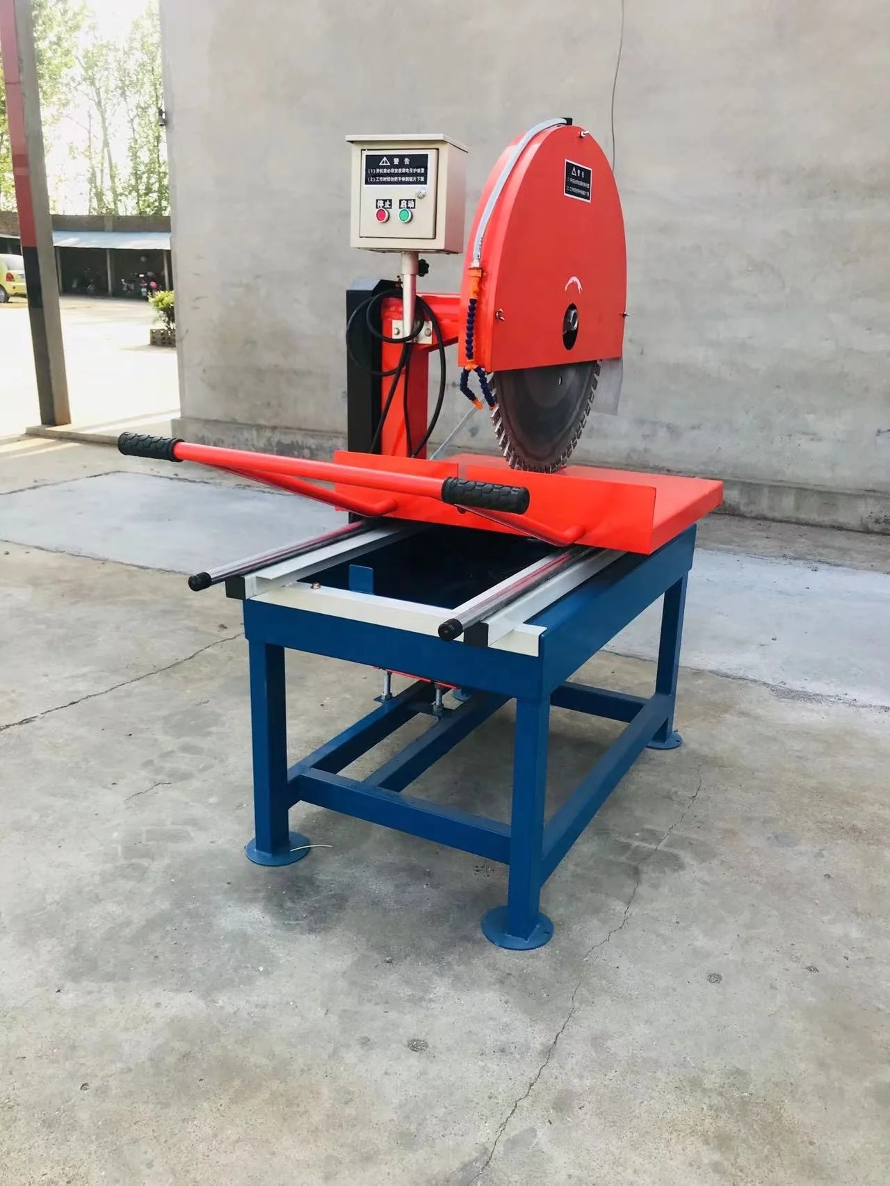 منشار طاولة آلة قطع البلاط والرخام والجرانيت المحمول بزاوية 45 درجة