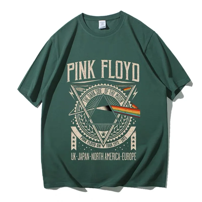 2024 Summer Hot Sale Boys and Girls Printed Pink. Flo.yd Short Sleeve Adult O-Neck Casual T-Shirt Rock Vintage Band