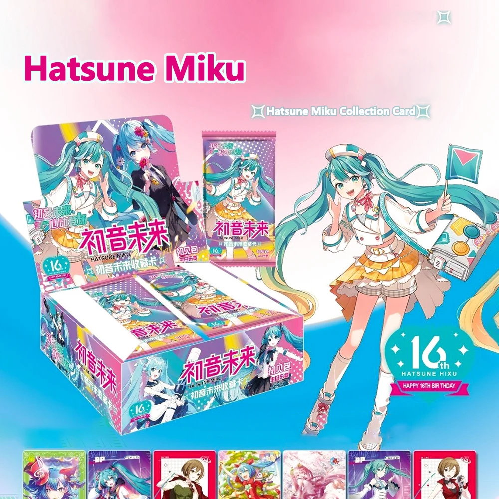 Original Hatsune Miku Card Bandai For Anime Cute Sweet And Popular Singer R SSR UR Exquisite Limited Game Collection Card Toys