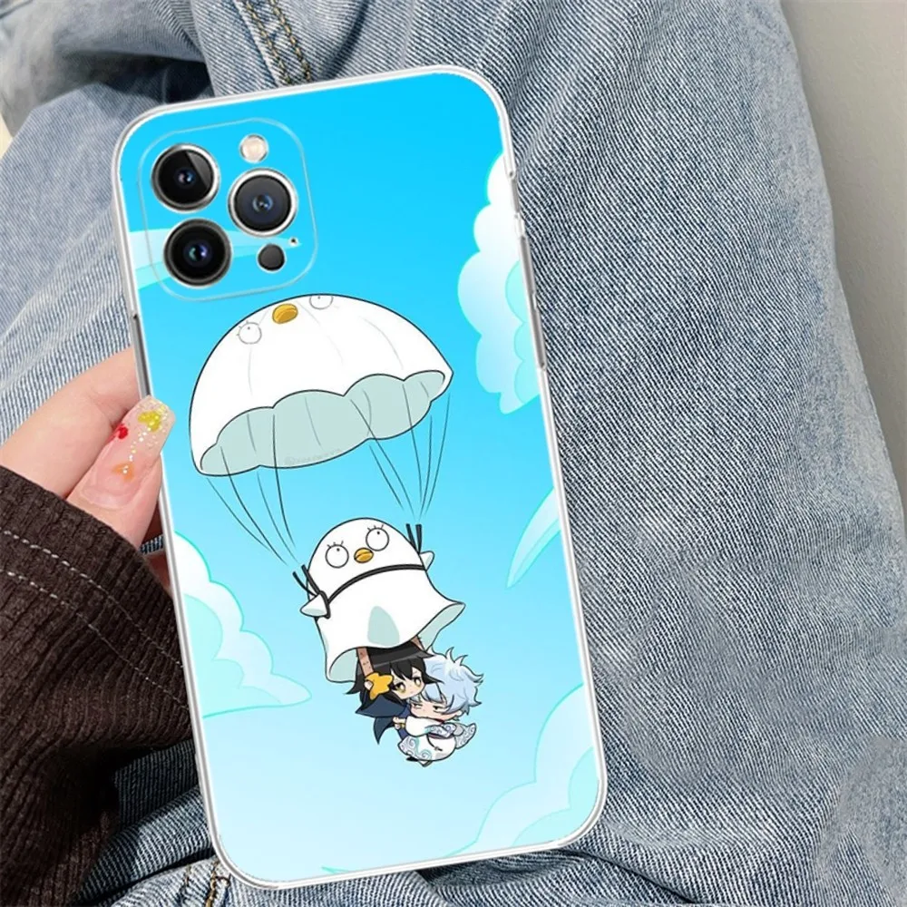 GINTAMA amine Phone Case Silicone Soft for iphone 15 14 13 12 11 Pro Mini XS MAX 8 7 6 Plus X XS XR Cover