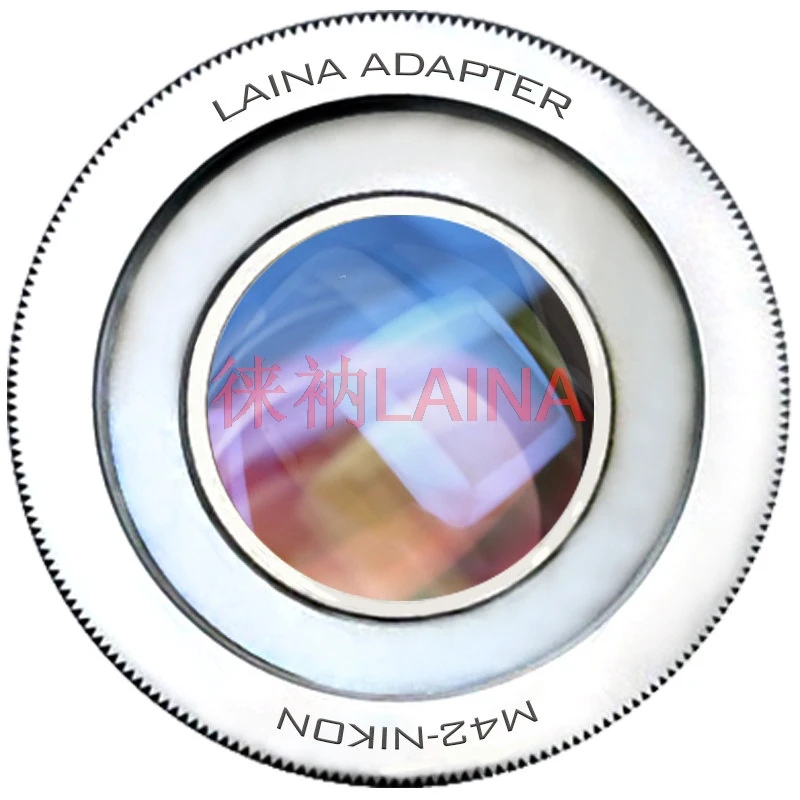 Anillo Adaptador de Lente M42 a Nikon F con Cristal de Enfoque Infinito, Compatible con Cámaras Nikon D5, D6, DF, D80, D90, D500, D600, D5000, D7200
