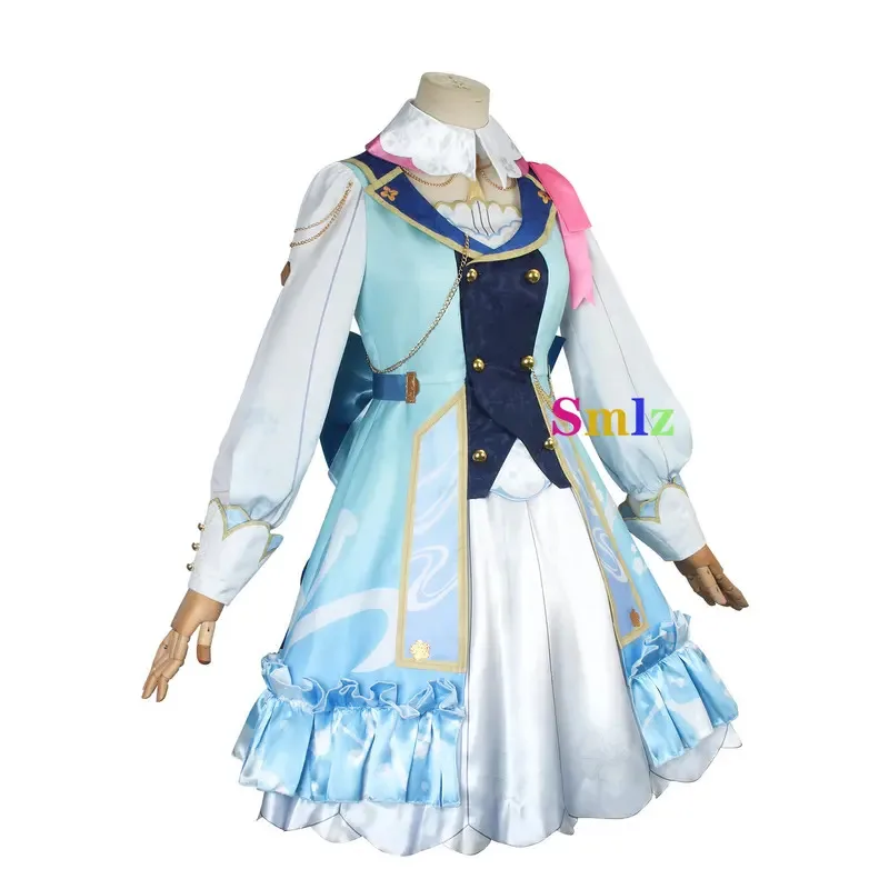 تأثير كاميساتو أياكا تأثيري فونتين سبرينغ بلوم ميسيف لوليتا فستان تأثيري حلي شعر مستعار الزي أياكا الجلد زي