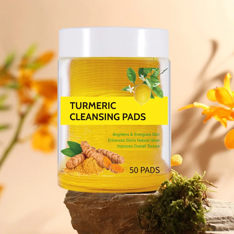 Turmeric Cleansing Pad Facial Skin Cleansing Brightening Tender Hydrating Moisturizing Exfoliating Skin Care