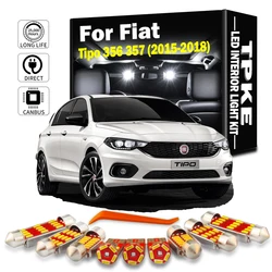 TPKE 7Pcs Canbus Error Free Car LED Bulbs Interior Dome Reading ​Trunk Map Lights Kit For Fiat Tipo 356 357 2015 2016 2017 2018