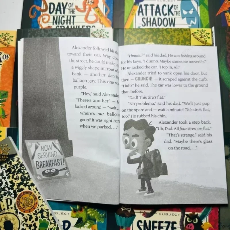 13 buku/Set cabang skolastik buku catatan Doom anak-anak siswa anak ekstra bahasa Inggris membaca