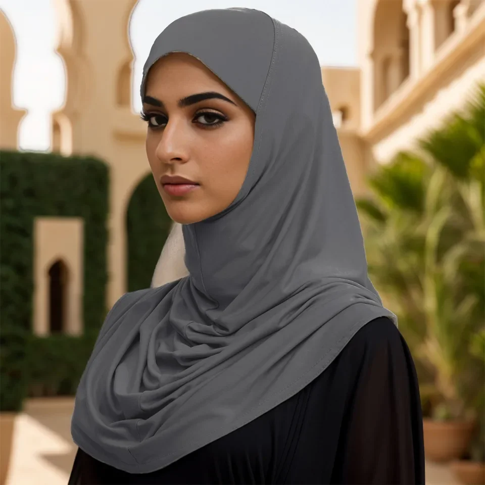 Foulard pull-on in tinta unita moda sciarpa malese in lino di cristallo di vendita calda 80 * 90 cm