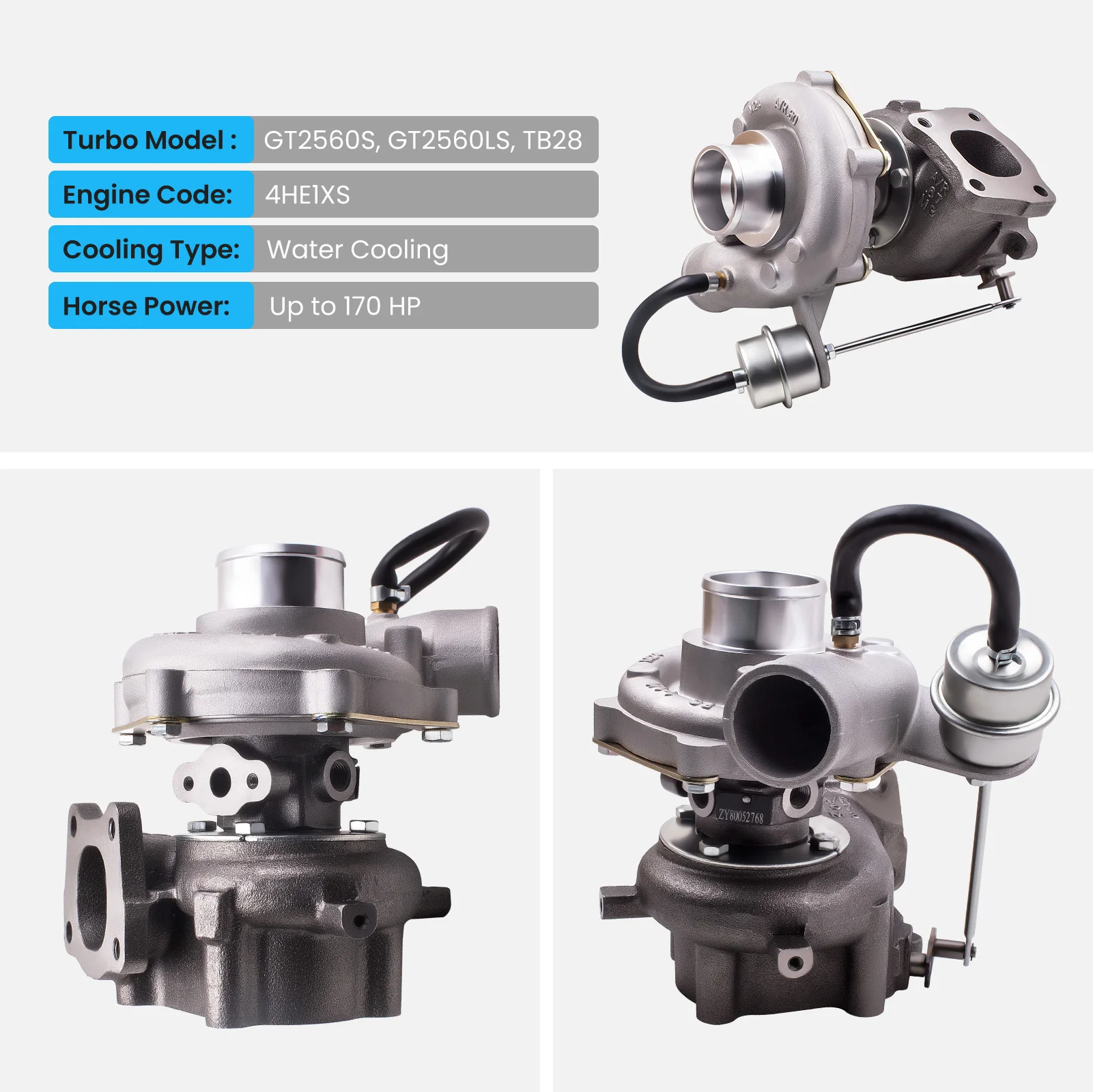 Tb28 Turbo Charger สําหรับ Isuzu Npr 4he1 4.8l เครื่องยนต์ 98-04 Gmc 8972089661   สําหรับเชฟโรเลต W3500 W4500 W5500 8972089663 700716 -5009S