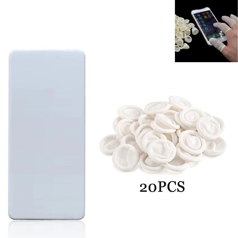 Non-slip Anti-static Latex Finger Cots Watch Repair Tool Polishing Watch Strip Gold Silver Jewelry Sandpaper Bar Pad Brush Tool
