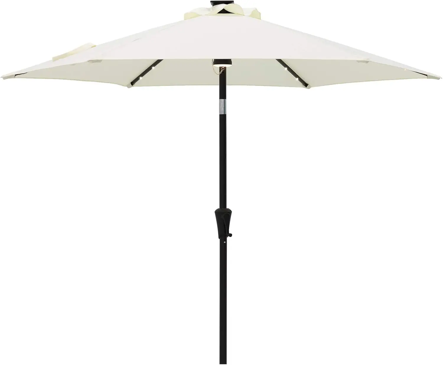 

C-Hopetree 7.5 ft Outdoor Patio Market Umbrella with Solar LED Lights and Tilt