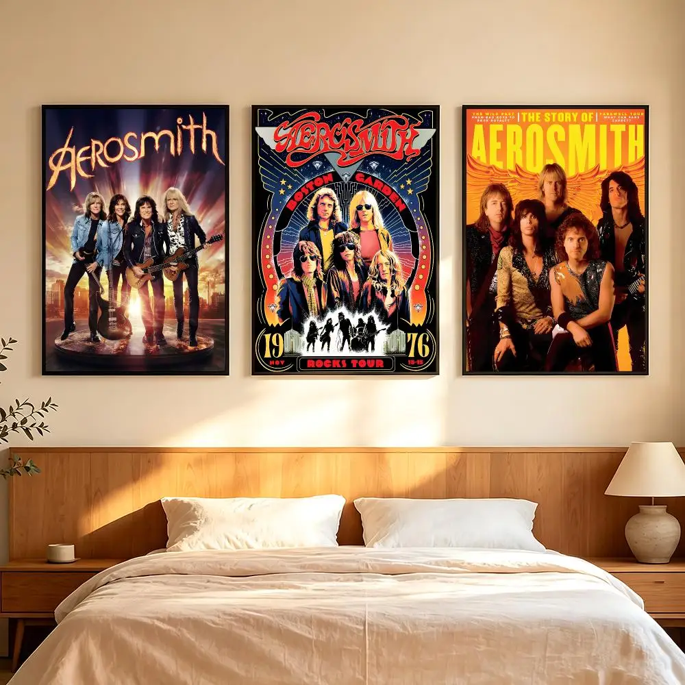 band Aerosmith Poster Poster HD Printing Comfortable and Fresh Style Wall Art Home Decor Living Room Cafe Gift
