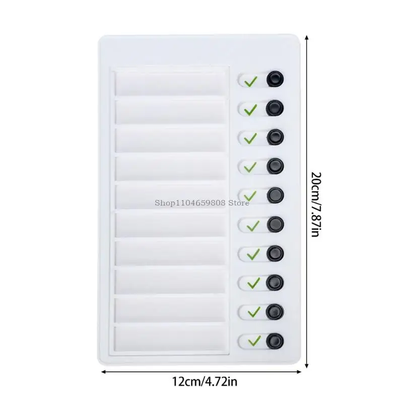 Kids Daily Routine Chart For Children Daily Chore Chart Educational Visual Schedule Board 12x20cm for Task Management