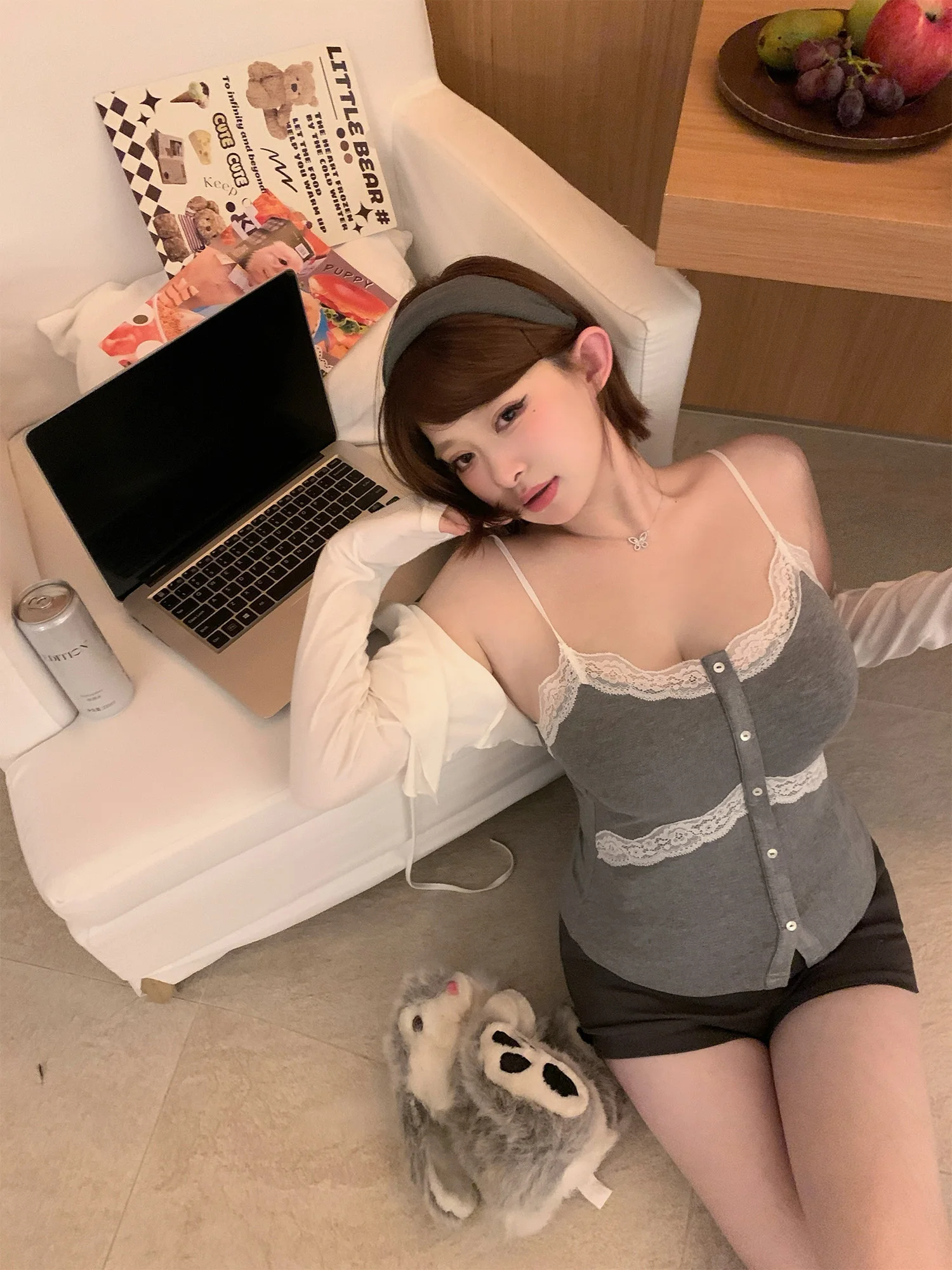 

Love Idol кружевной укороченный топ женская внутренняя одежда майка корейский облегающий длинный воротник све обычный тонкий летний