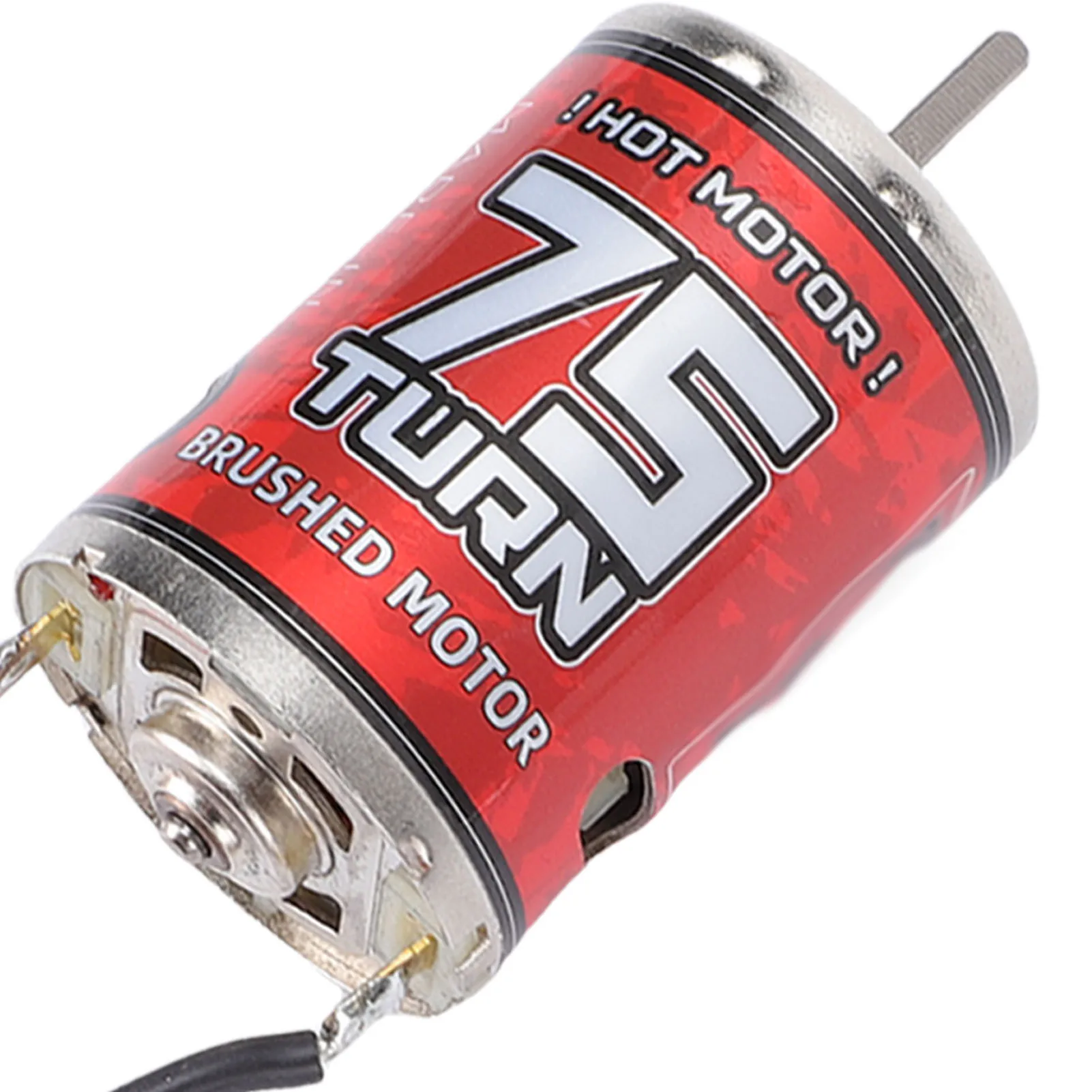 Motor cepillado 75T 540, Motor cepillado 540, alta torsión, bajo ruido, Motor RC 75T para coche RC, barco, maletero, carcasa de acero inoxidable