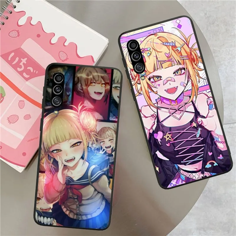 Himiko Toga Phone Case for Samsung Galaxy S23 S22 S21 S10 S9 S8 Plus Ultra Black Soft Phone Cover Funda