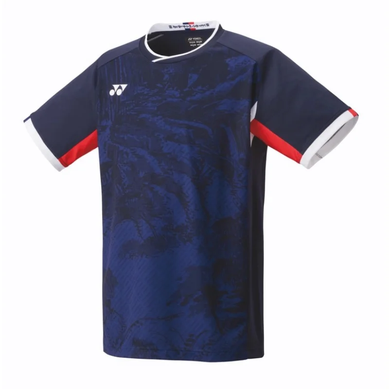 Fato de treino de competição Yonex, uniforme de badminton, secagem rápida, top absorvente de suor respirável, camiseta de manga curta, novo, 2022