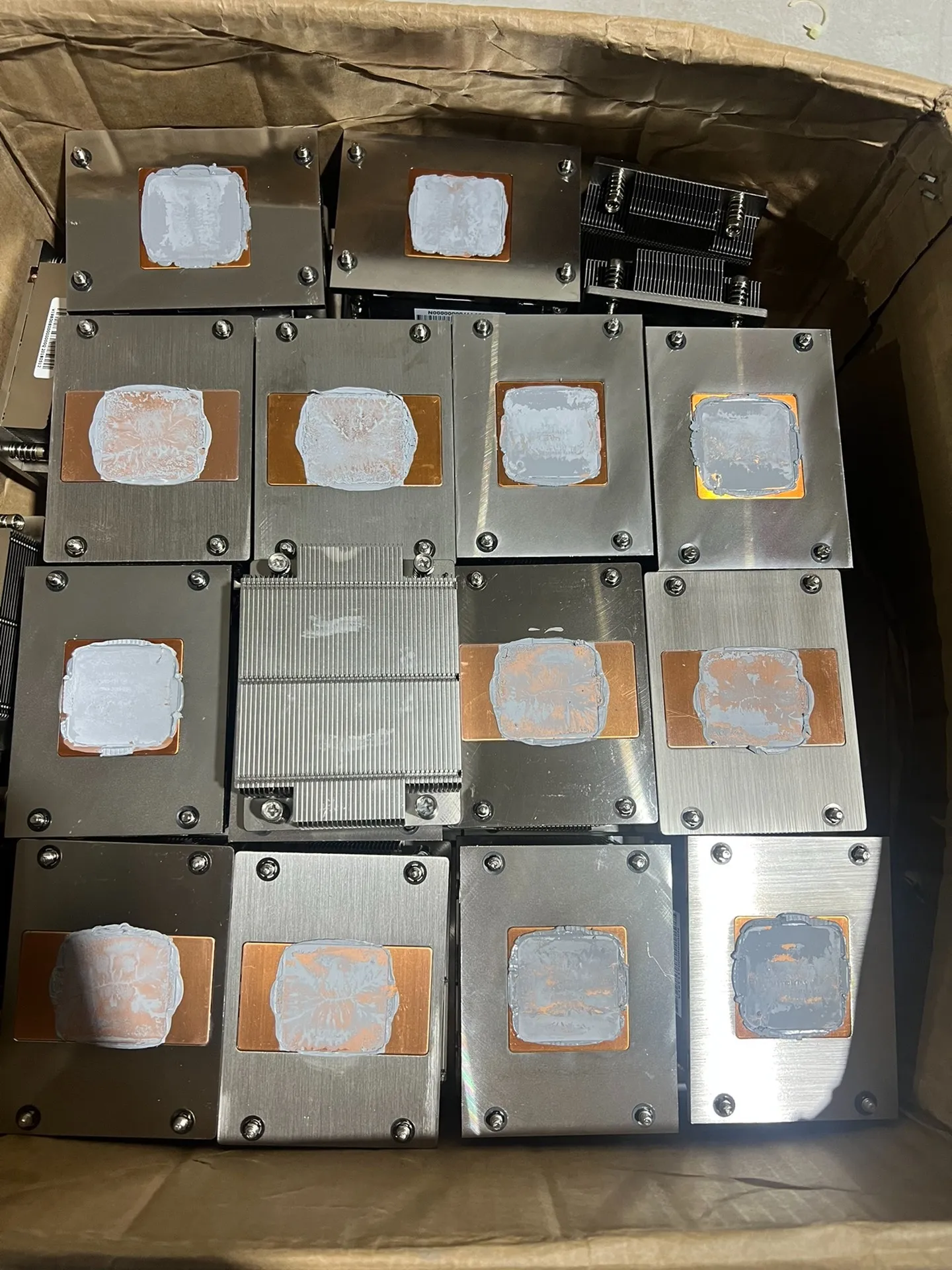 1U rechteckiger Kühler 2011 Pin X79 X99 Serverzubehör