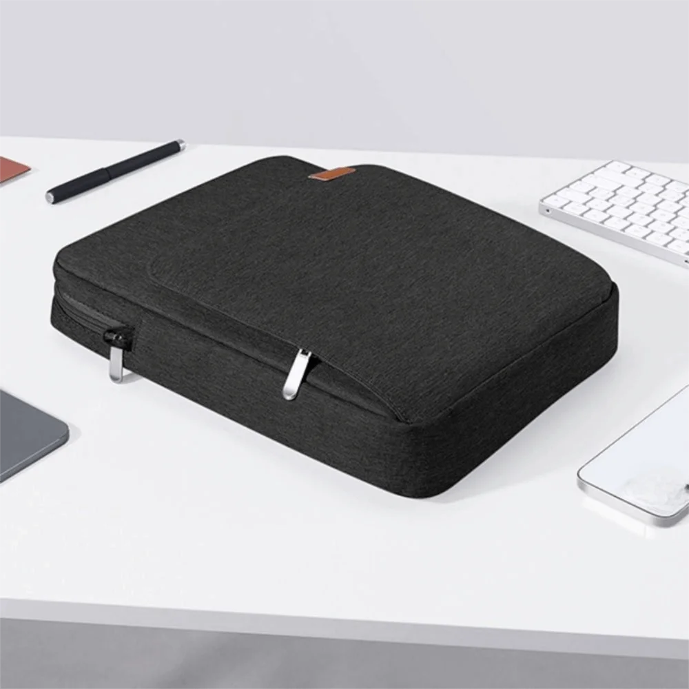 

Computer Briefcase Shockproof Shoulder Handle Bag Multifunctional Waterproof Laptop Sleeve Case Portable Laptop Pouch Work