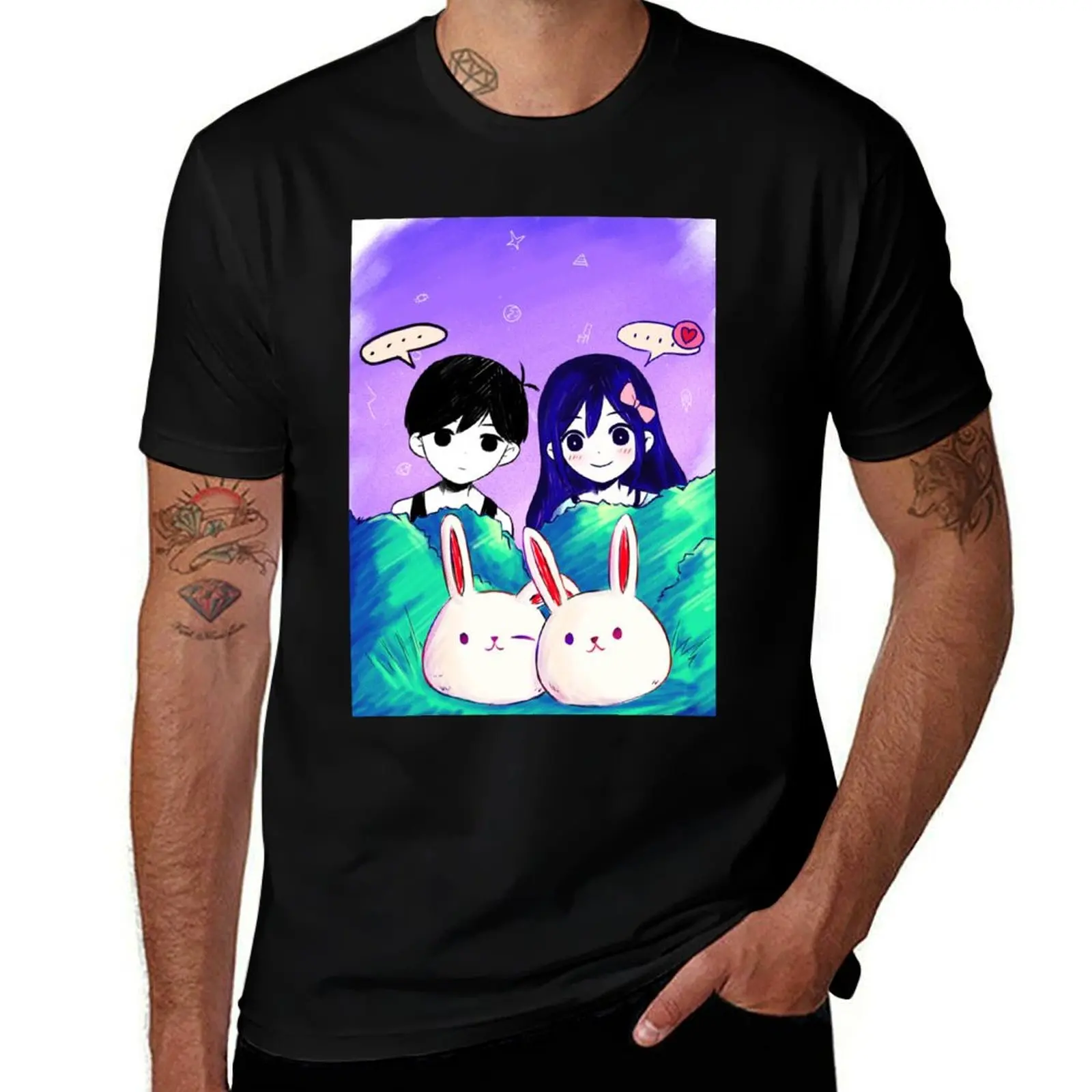 

Omori Mari And Aubrey Tshirt - Omori Game Clothing - Omori Sticker T-Shirt Dry Fit Running Short Sleeve Top