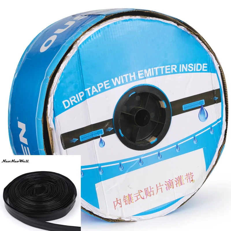 Agriculture Irrigation Drip Tape 16mm Drip Trickle 0.2mm Thickness 10/15/20/30cm Dripper Space for Greenhouse Watering System