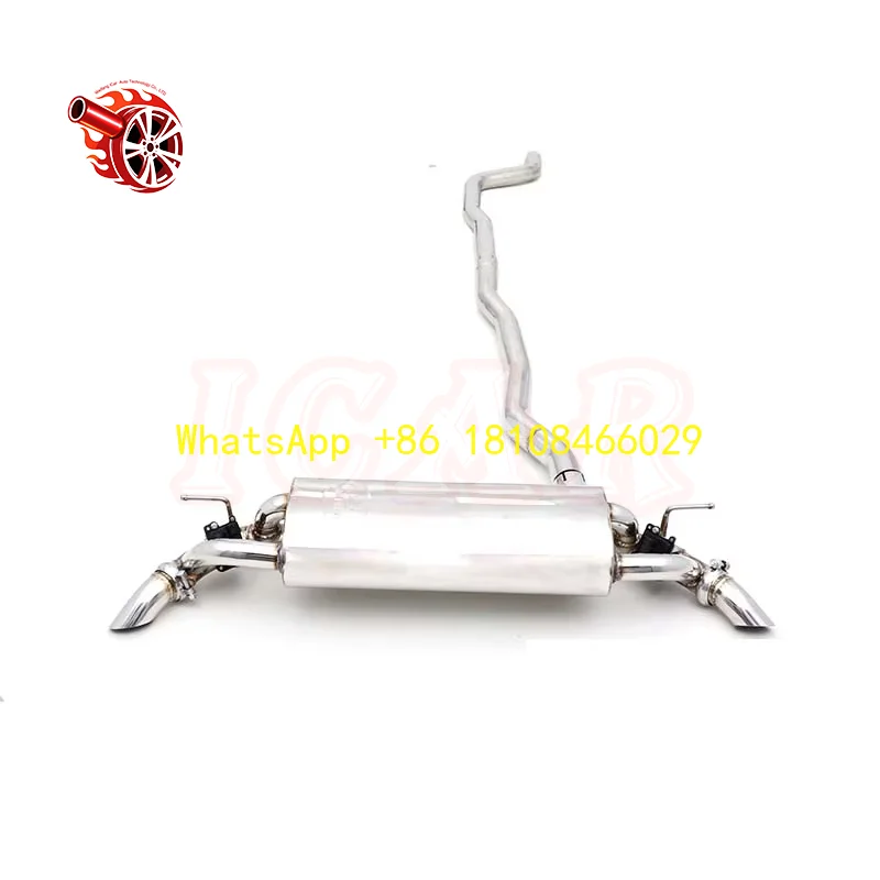 

Exhaust Stainless Steel Catback with Muffler Valved Exhaust Valves Remote Control Sport Features