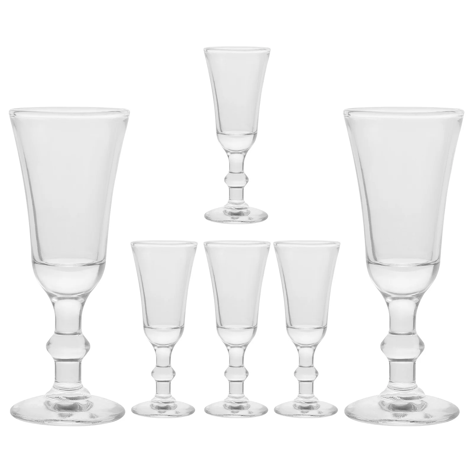 

6Pcs Transparent Shot Glasses Smooth Surface Perfect for Cocktails Wine Liquor Drinking Cups Wine Glasses