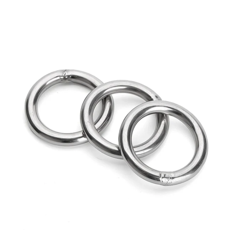 M3 M4 M5 الثقيلة ملحومة حلقات مستديرة الملحومة الصلبة يا الدائري 304 الفولاذ المقاوم للصدأ لقارب أرجوحة اليوغا حلقة معلقة #5
