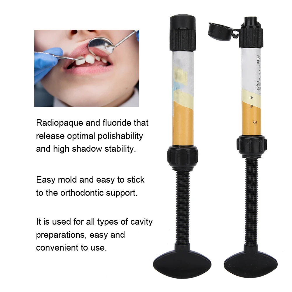 Dental Composite Resin Nanometer Solid Resin Light Curing Refill Syringe Delivery Tips Etch Gel Adhesive Bonding Flowing