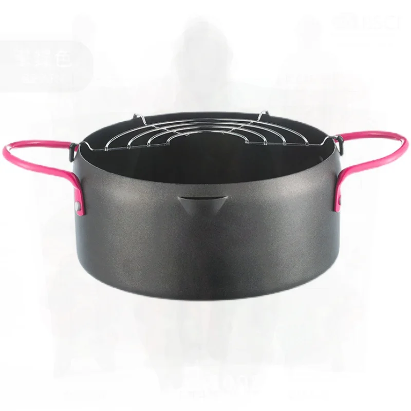 

Мини-фритюрница с антипригарным покрытием и ситечком в японском стиле темпуры, экономия топлива, газовая индукционная плита небольшого размера для домашнего использования, современная