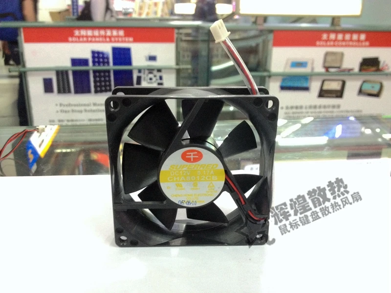 

НОВЫЙ SUPERRED 8025 CHA8012CB 12 В 0,17 А 8 см вентилятор охлаждения с двойным шарикоподшипником
