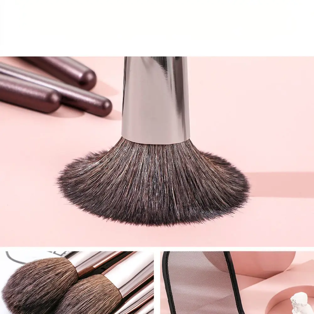 Professional Makeup Brush Set Portable Soft Bristles Cosmetic Applicator For Daily Beauty Routine Travel Essential Tools