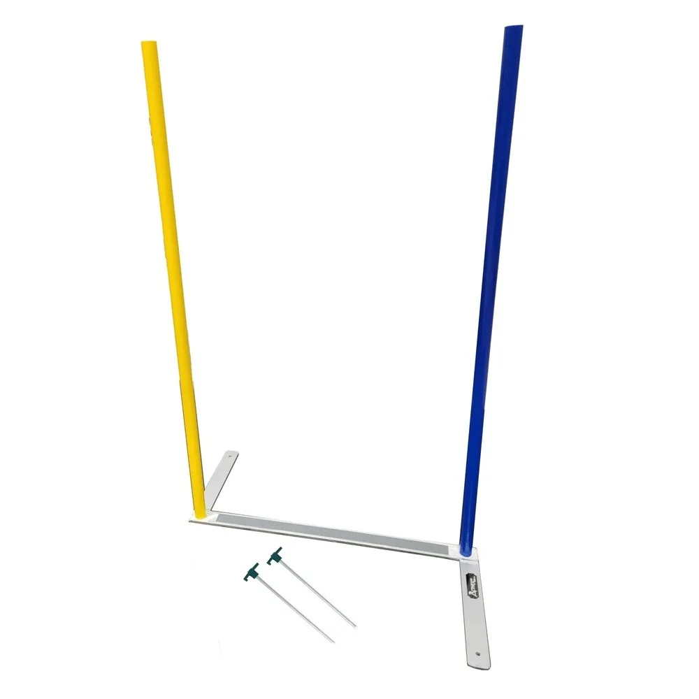 ActiveDogs Agility Above Ground Weave Poles Outdoor Dog Obstacle Agility Training Exercise Equipment (2x2 Weave Pole