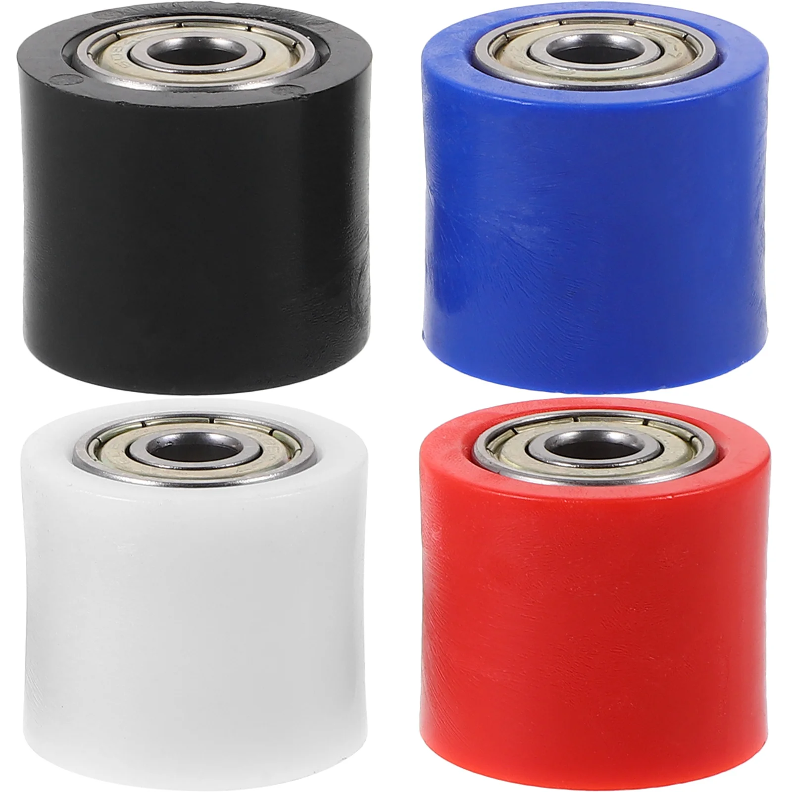 

4Pcs Universal Motorcycle Chain Tensioner Guide Wheels Plastic Steel Chain Roller Wheel for Performance Safety and Easy