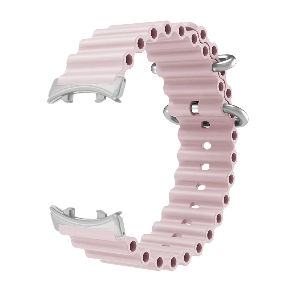 

Soft Silicone Watch Strap For Honor Watch Fit Metal Buckle Ocean Wave Style Quick Release Sport Wristband for Men Women Bracelet