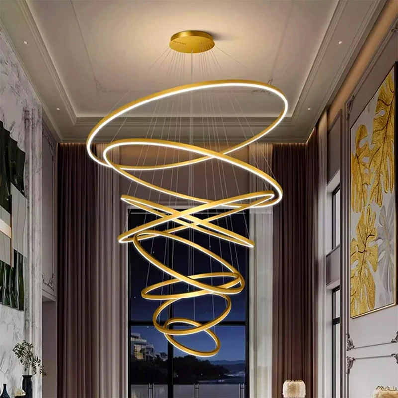 

Nordic home decoration, stair chandelier, living room bedroom and dining room Pendant lights, ceiling light, indoor lighting