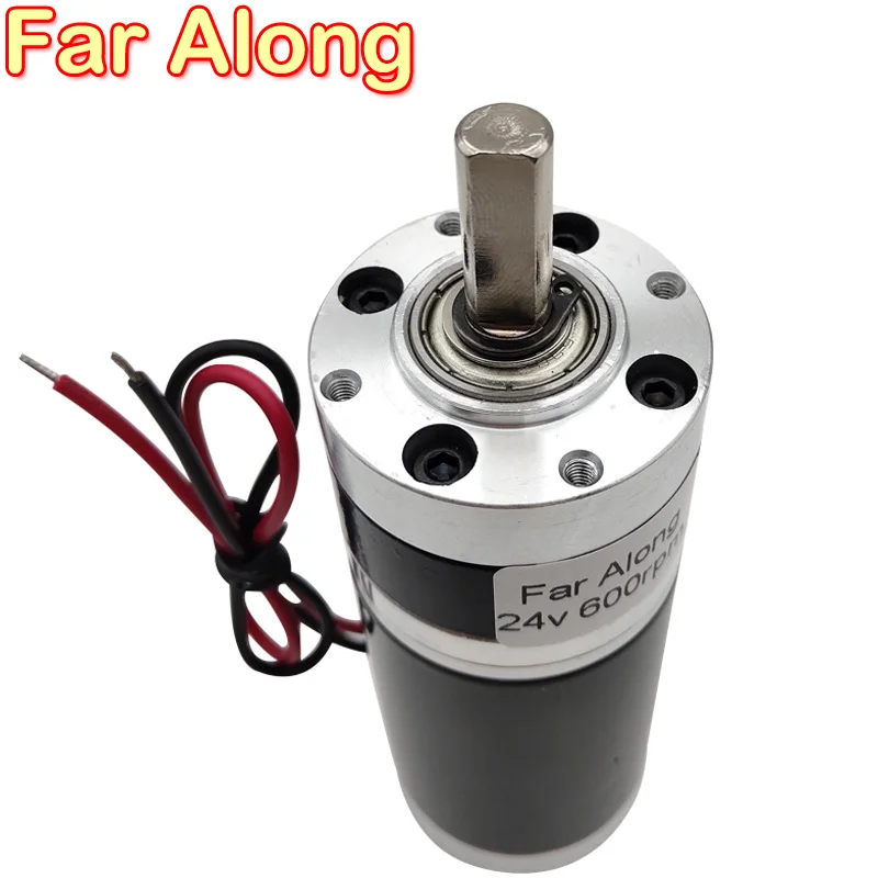 12V 24V DC Planetary Geared Motor Long Life High Torque Low Speed 5 To 500RPM Forward And Reverse Adjustable Speed 10W DC Motor