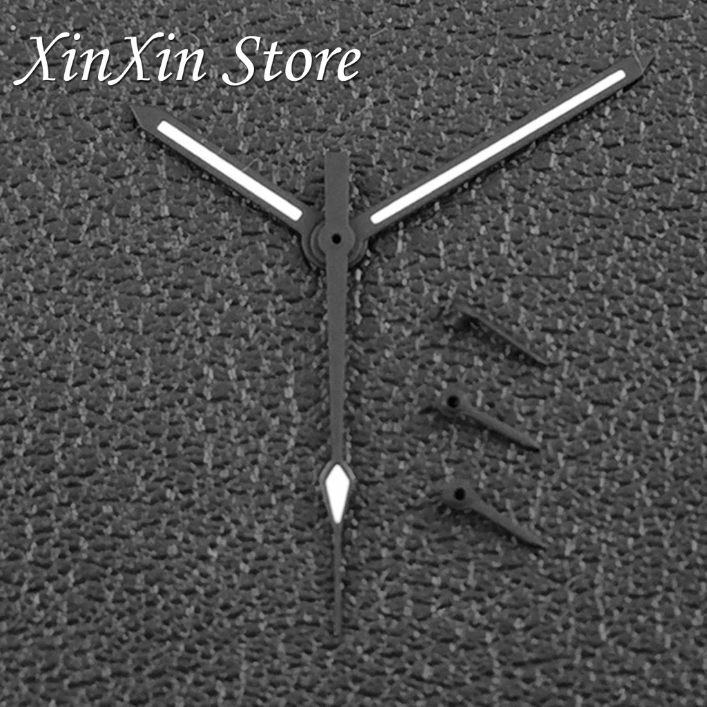 إكسسوارات الساعة VK63 6 دبابيس ساعة Speedmaster الأيدي أبيض أسود مؤشر أخضر مضيء مناسب لحركة الكوارتز VK63 VK64