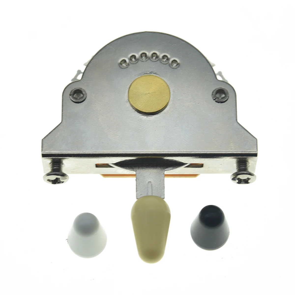 KAISH Guitar 5-way Super Switch Pickup Selector Super Switch 4-Pole Double Wafer for Strat/Tele Guitars w/ Black/Ivory/White Tip