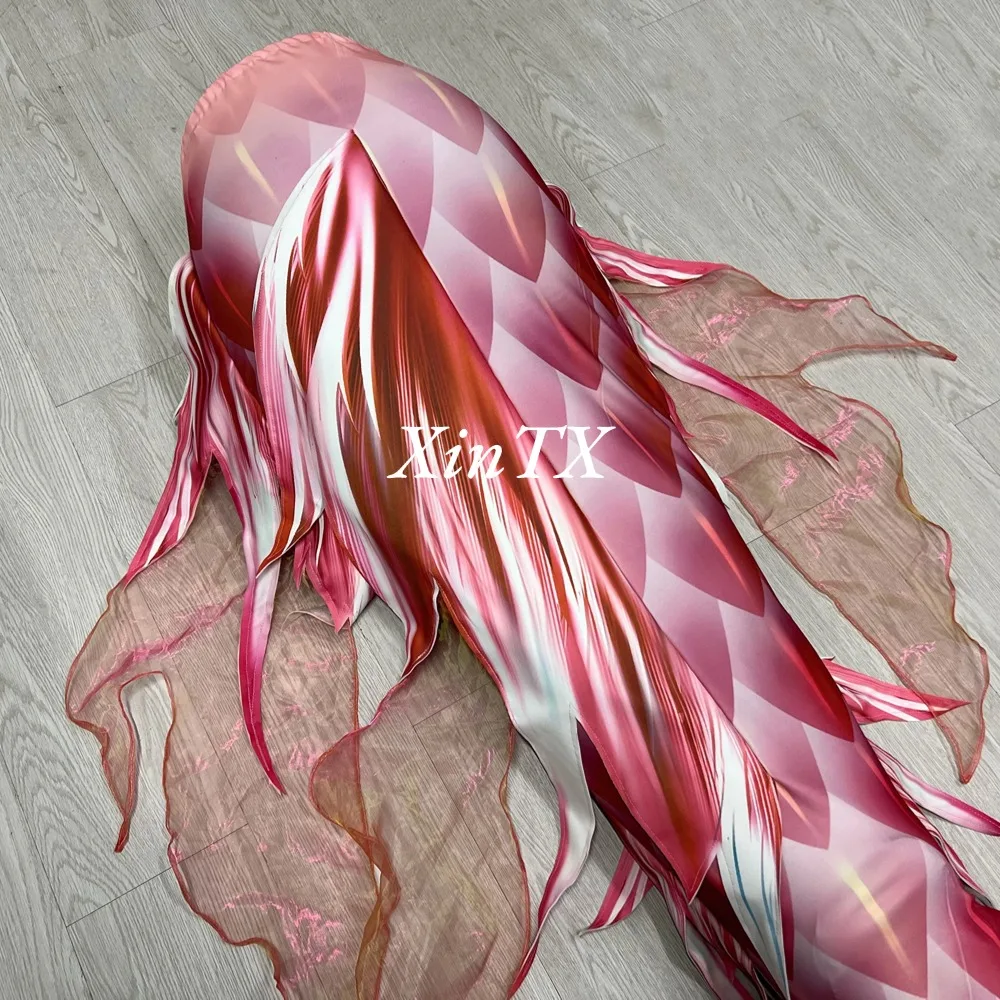 NEW Woman Mermaid Tail with Yarn For Swimming Show Adult Swimsuit Can Add Monofin For Beach Diving Model Photoshooting Dress