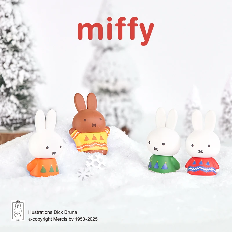 Kawaii Nijntje Nieuwe Winter Serie Blind Box Handgemaakte Schattige Pop Cadeau Ornament Kerstcadeau Speelgoed voor Meisje