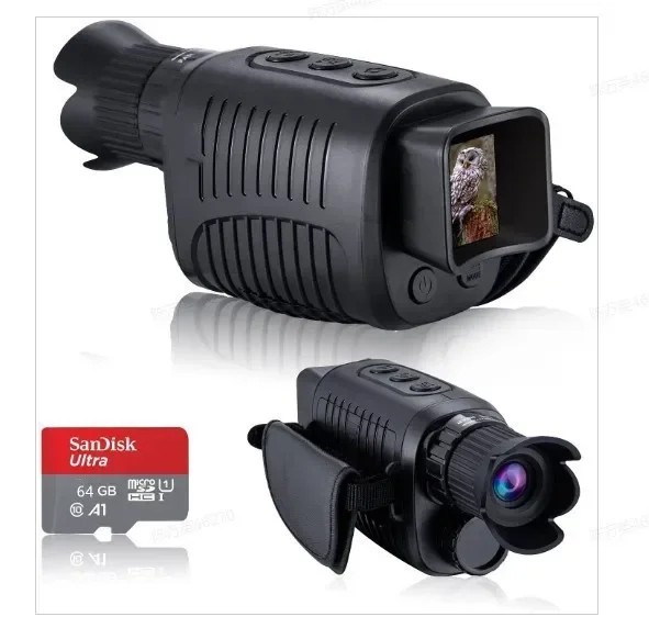 

Infrared Monocular Night Vision Device, 5x Digital Zoom Telescope, Infrared Monocular, Hunting Camera, 1080P HD