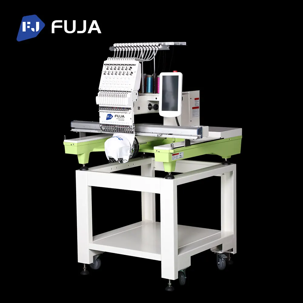 FUJA Large Area Embroidery Machine Single Head 15 Needles Computerized T-shirts Embroidery Machine for Clothes